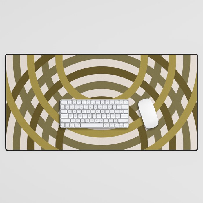 Olive Green Arches Desk Mat