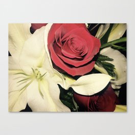 Roses & Lilies Canvas Print