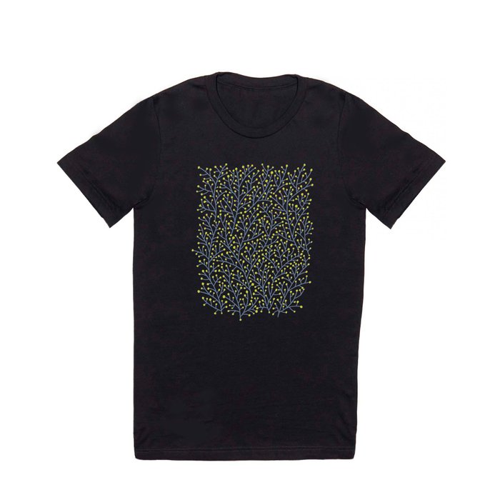 Berry Branches - Lime & Blue T Shirt
