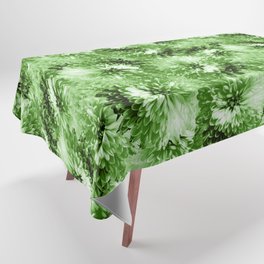 lime green mums flower textile texture look tie dye effect Tablecloth