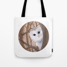 curious owl Tote Bag