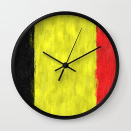 Belgium Oil Painting Drawing Wall Clock
