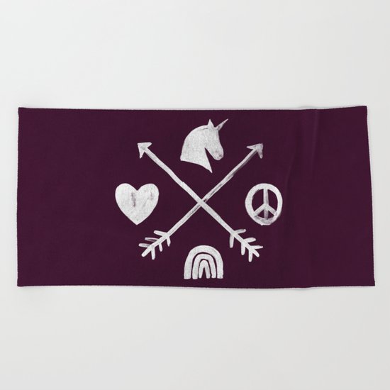 Sugar and Spice Compass Beach Towel