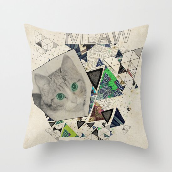 ░ MEAW ░ Throw Pillow