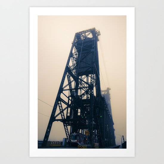 Steel Bridge, Portland, Oregon Art Print