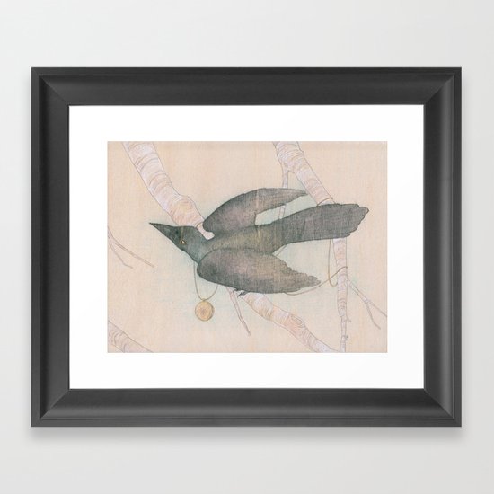 Grackle Framed Art Print