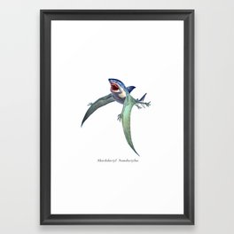 Sharkdactyl Nomdactylus Framed Art Print