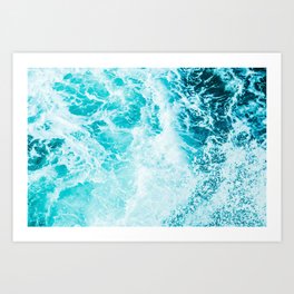 Perfect Sea Waves Art Print