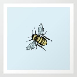 Bee Here Art Print
