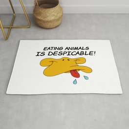 Eating Animals is Despicable! Rug