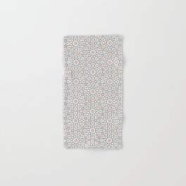 Zellige Glow: Geometric Brilliance in Andalusian-Moroccan Style Hand & Bath Towel