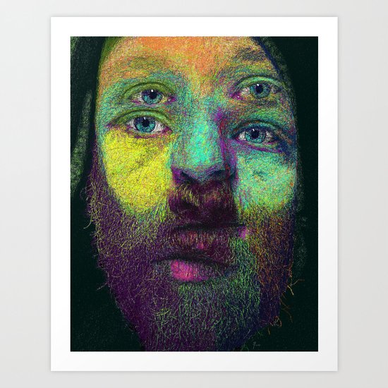 String theory color study II Art Print