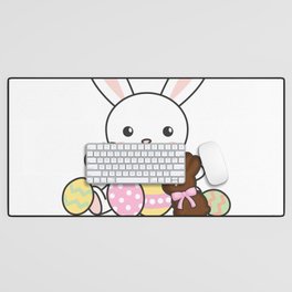 I'm Just Here For The chocolate Sweets Bunnies Desk Mat