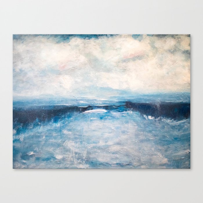 Stormy Misty Sea Canvas Print