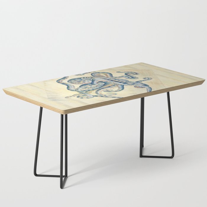 Blue Octopus Coffee Table