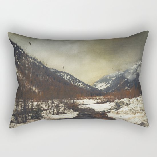 Wild Winter Valley Rectangular Pillow