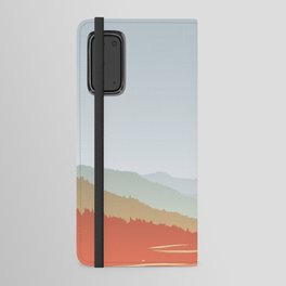 Colorful Sunrise Mountains Trees Forest Hills Landscape Android Wallet Case