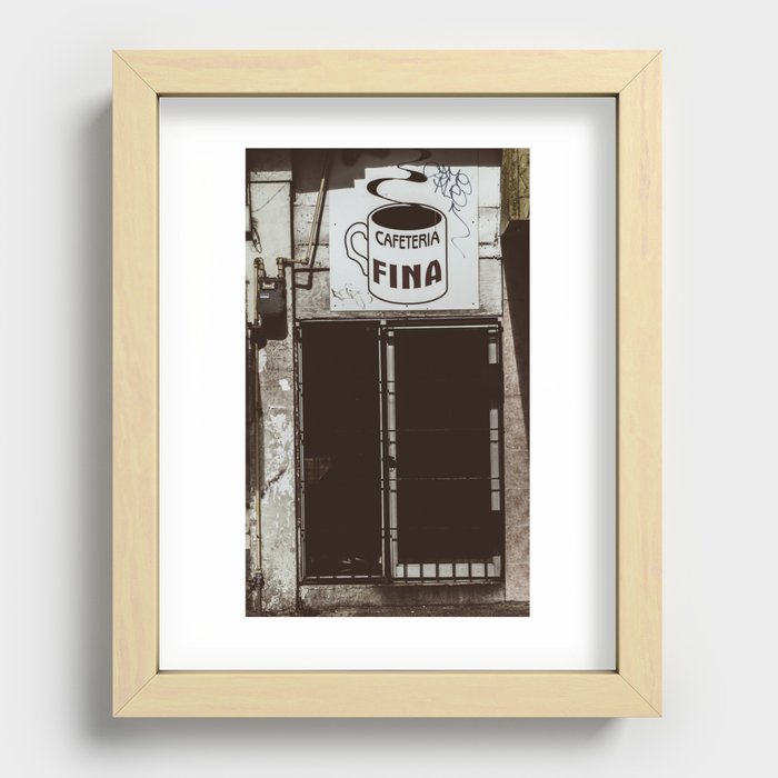 Café Fino Recessed Framed Print