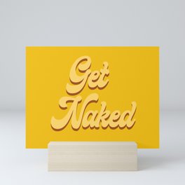 Get Naked Mustard Mini Art Print