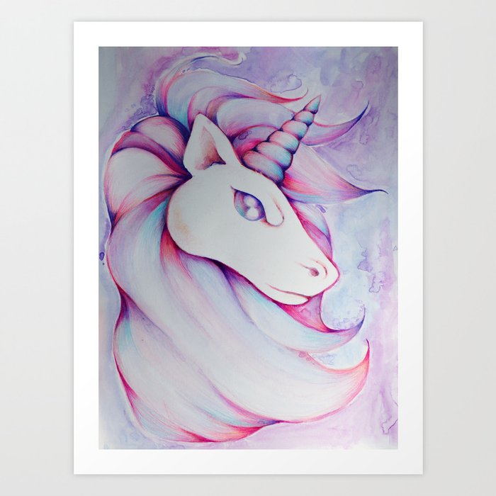 Magical Unicorn Art Print By Ellesplanet Society6