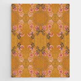Art Nouveau floral pattern with lines – Honey Jigsaw Puzzle