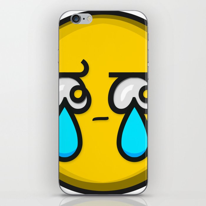 Crying Tears Smiley Face Emoji iPhone Skin