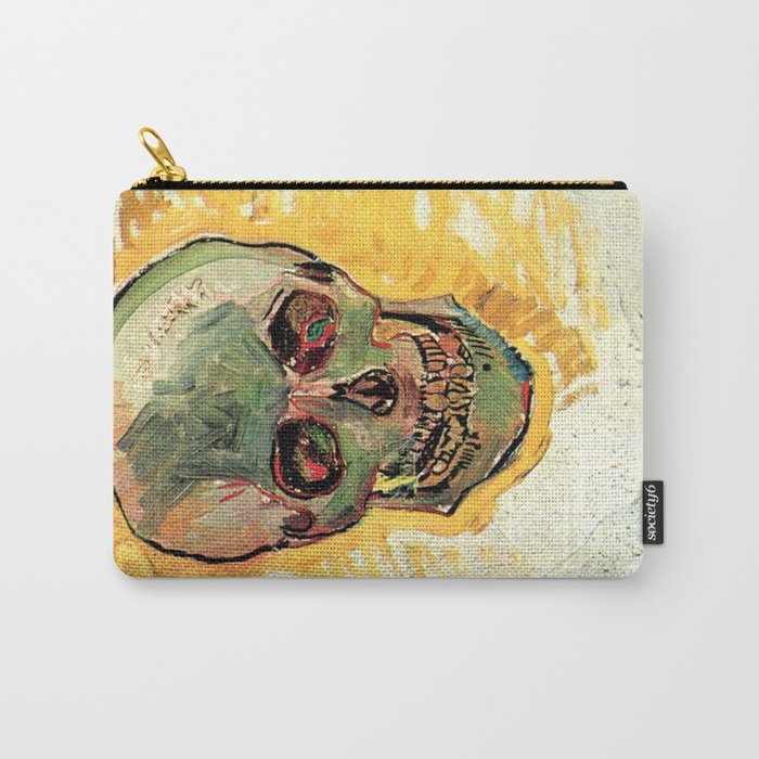 Vincent Van Gogh Skull Carry-All Pouch