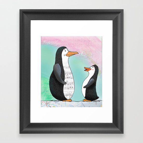 Singing Lesson Framed Art Print