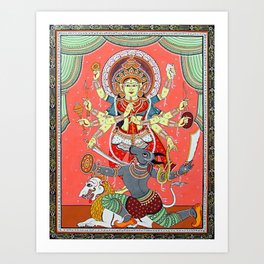 Hindu Durga 5 Art Print