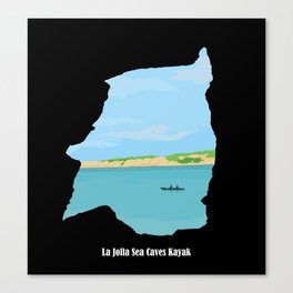 La Jolla Sea caves Kayak  Canvas Print