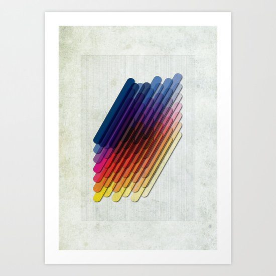 LollyStick Rainbow Art Print