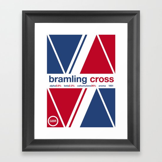 bramling cross single hop Framed Art Print