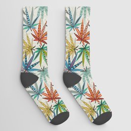 boho weed light Socks