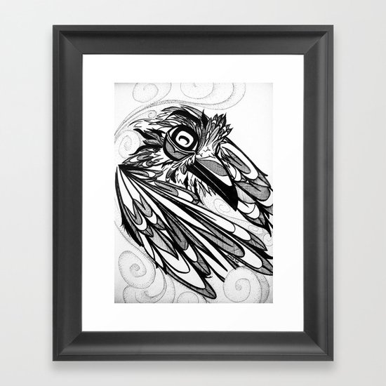 Raven's Escape Framed Art Print