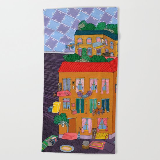 Inside Out Apartment Beach Towel