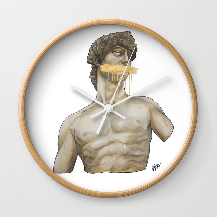 Dressed in Gold Wall Clock