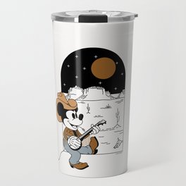 "Cowboy Mickey Mouse" by Allie Falcon Travel Mug