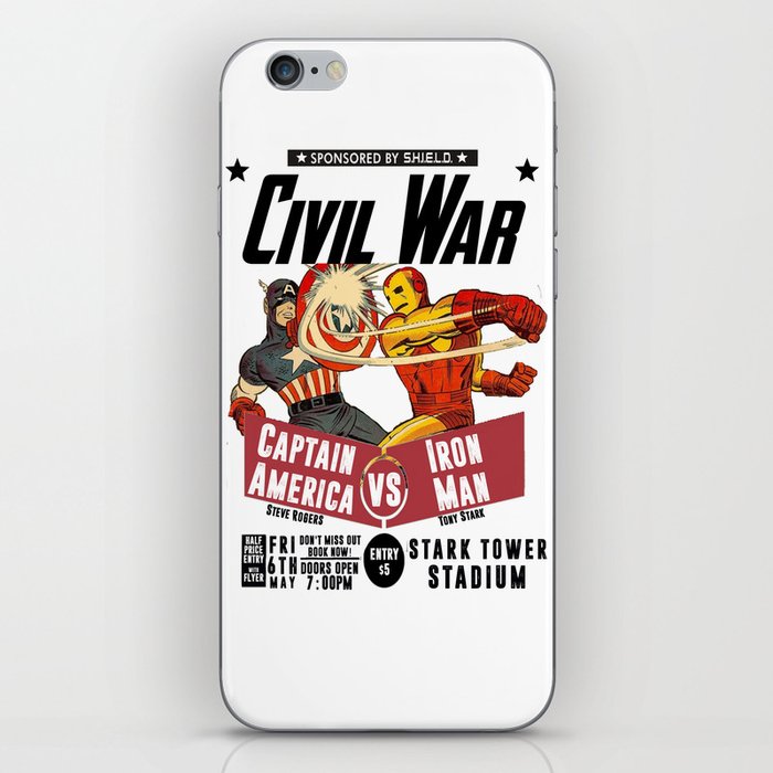 Civil War Fight iPhone Skin