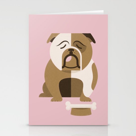 Bulldog Stationery Cards