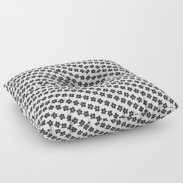 Black and white daisy chain Floor Pillow