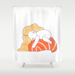 Sashimi Girl Shower Curtain