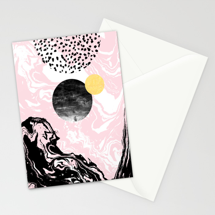 Gloriana Galaxy Outer Space Abstract Painting Planets Moon Sun