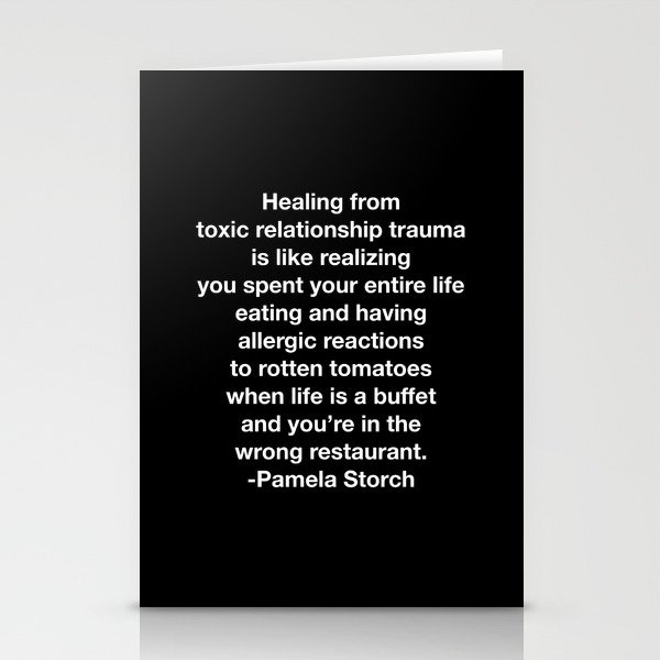 Toxic Relationship Rotten Tomatoes Quote Stationery Cards