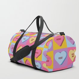 Nice Valentine's Candy Hearts 2 Duffle Bag