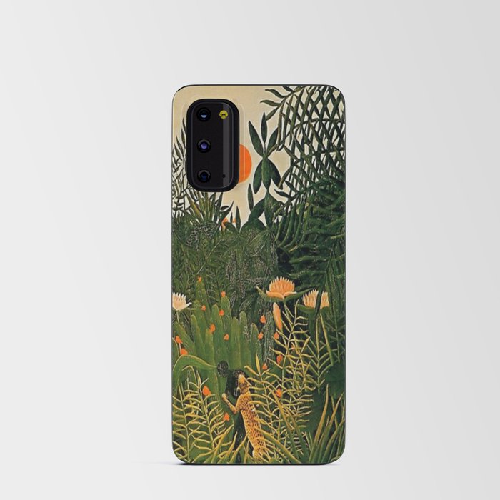 Henri Rousseau - Negro Attacked by a Tiger  Android Card Case