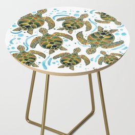 Swimming Turtles Side Table