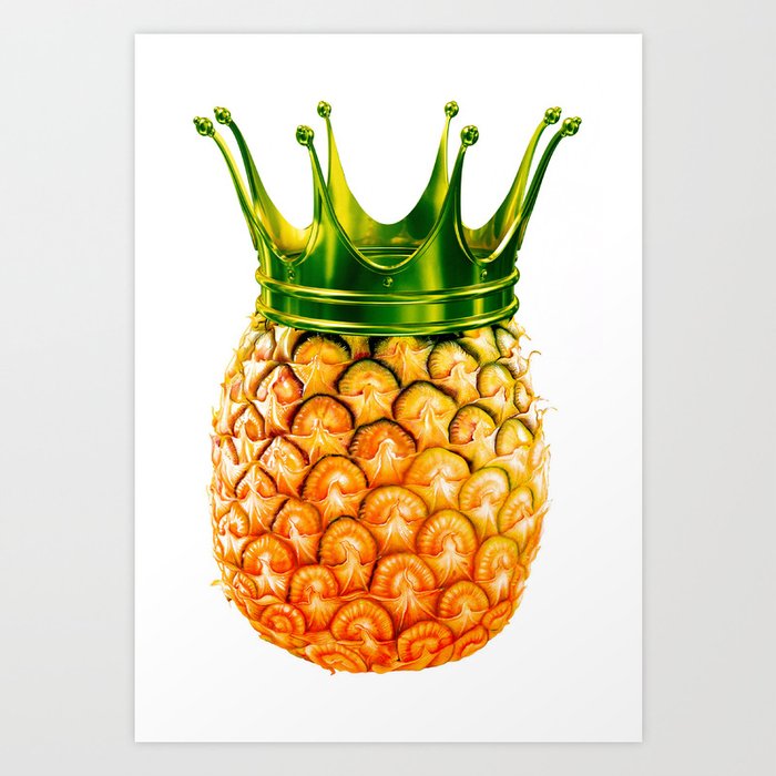 Pineapple? kingapple! Art Print
