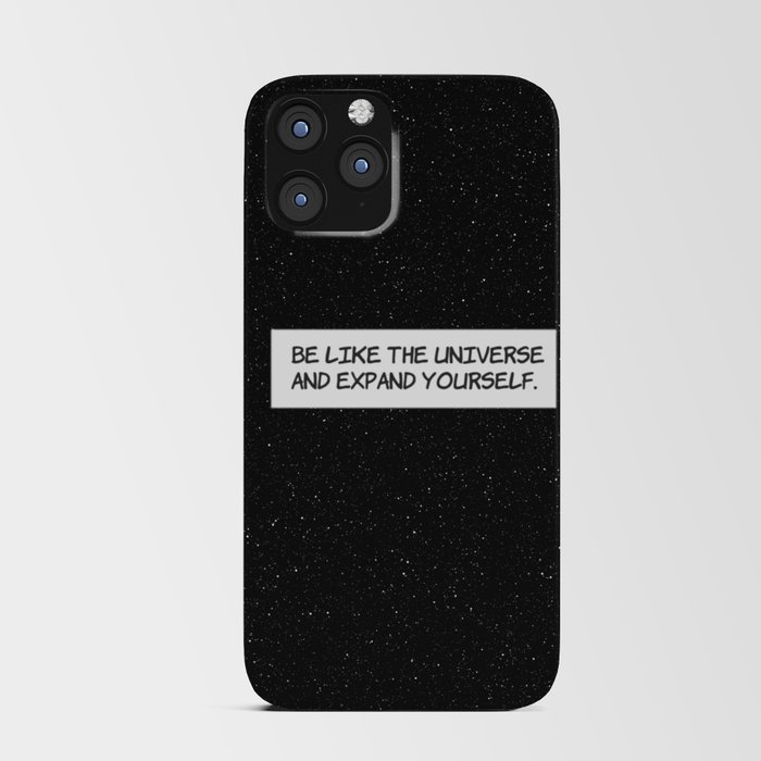 Comic Book Panel: "Be like the Universe and expand yourself" iPhone Card Case