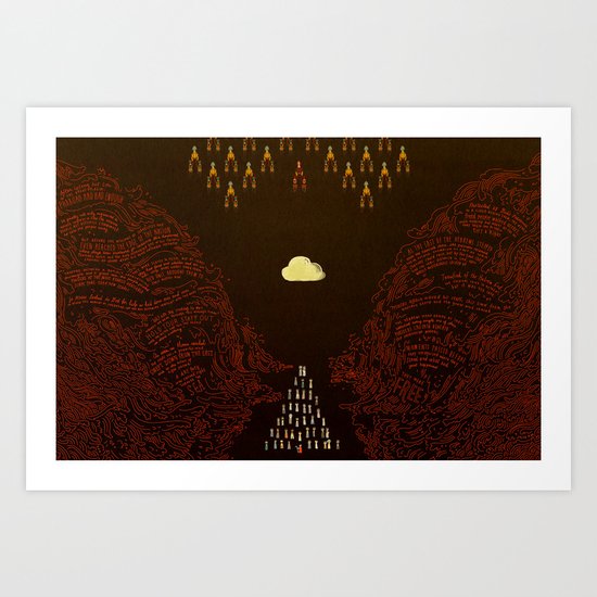 Parting the Red Sea (by Julia Kuo) Art Print