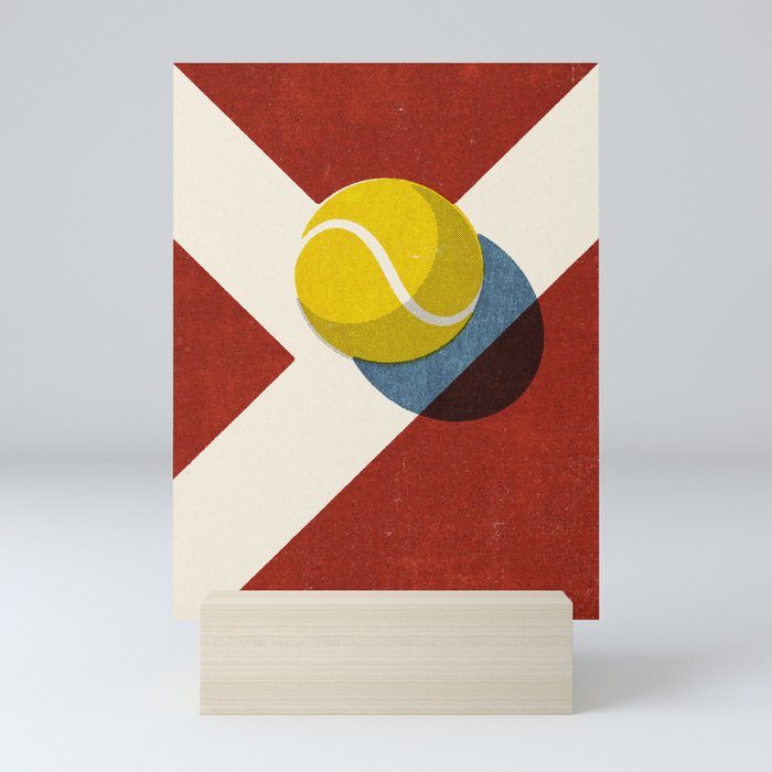 BALLS / Tennis (Clay Court) Mini Art Print
